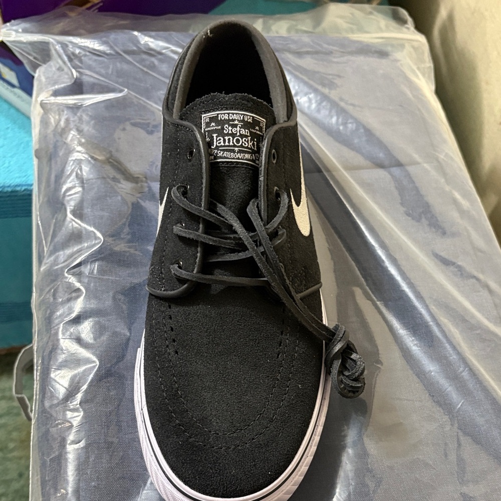 Nike Stefan Janoski Black and White Sneakers